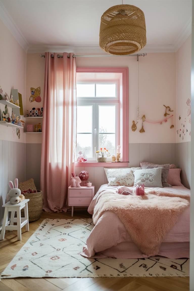Girly Pink Bedroom Designs