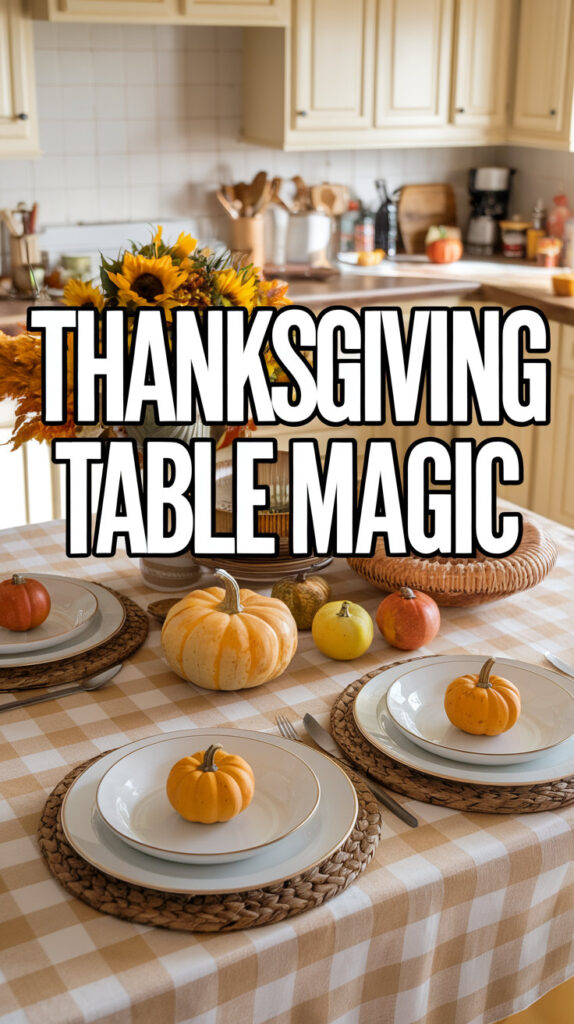 Thanksgiving table setting ideas that balance beauty and functionality.

