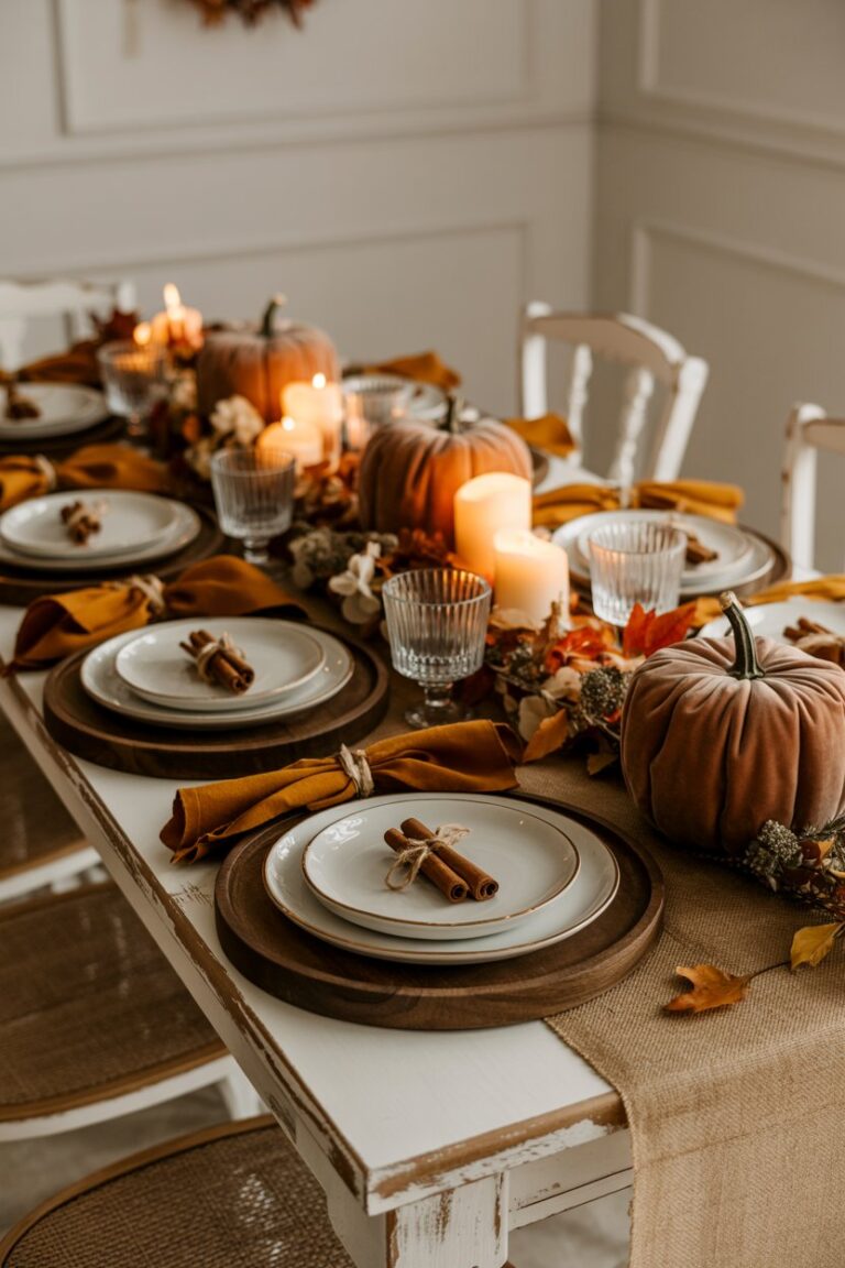 Cozy Fall Table Decor Ideas